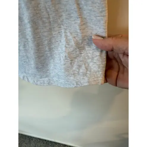 Lululemon Tank Top Womens 2 Heather Gray Pima Cotton Stretch Gym Yoga Racerback