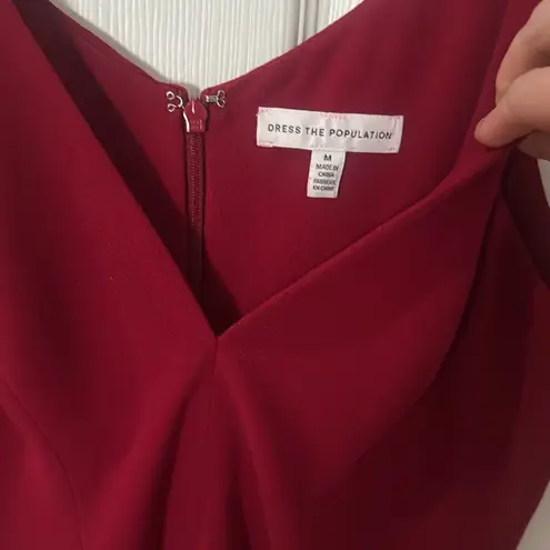 Dress the Population red Midi Dress size medium