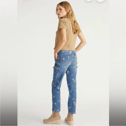 Driftwood Denim Royce Cargo Embroidered Jeans Size 0