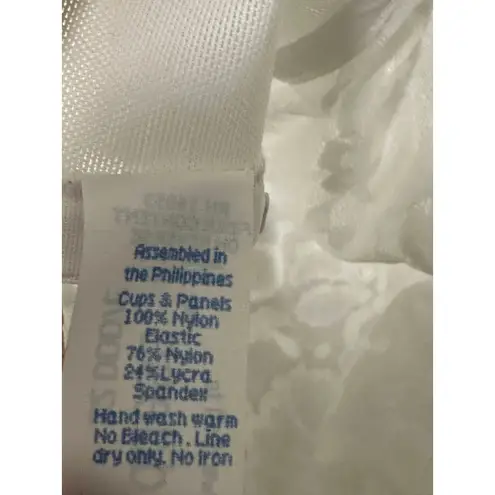 Goddess Corset Bra Women 32DDD NWT White Floral Lace Strapless Hook & Eye Size undefined