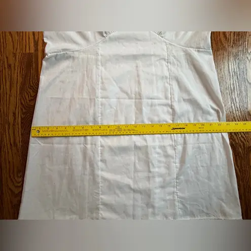 Vintage 1970s Dixie Belle White Slip Dress Size 42 Lace Trim Lingerie USA Made