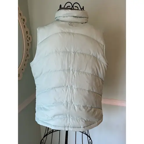 Lands’ End Women’s Puffer Down Vest Mint Green M 8