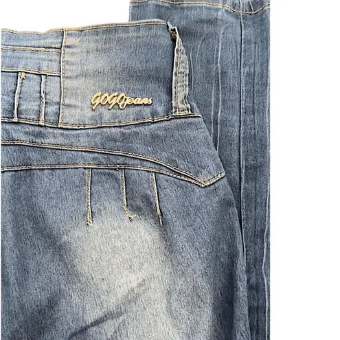 Gogo Jeans Women's Light Blue Butt Lifting Skinny High Waist Bodycon Size 5