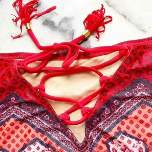 MINKPINK  Rosewater High-Waisted Bikini Bottoms NWT