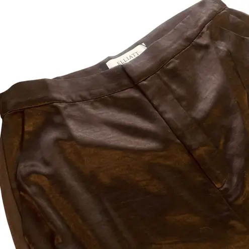 Elliatt Black Centrist Satin Wide Leg Trouser Dress Pant