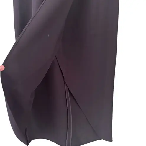 Babaton Aritzia Kinsley Faux Wrap Skirt Size 8 black