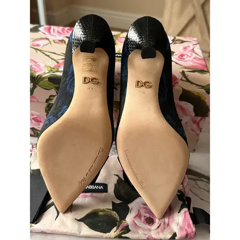 Dolce & Gabbana NEW Elegant Blue CRYSTAL Embellished Womens Pumps 36.5