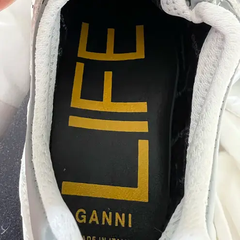 Ganni Chunky Sole Leather Athletic Trainer Sneakers
