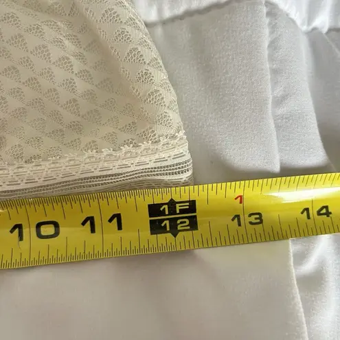 Madewell  Intimates Geo Mesh Triangle Bralette White Womens Adjustable - Image 2