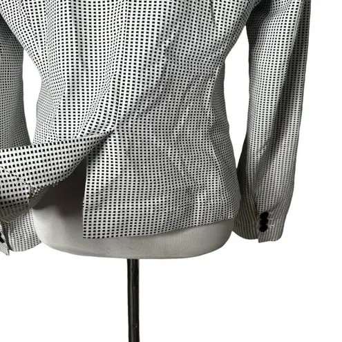 Reiss Monochrome Minimalist Blazer Women Size L One Button Suit Jacket Office