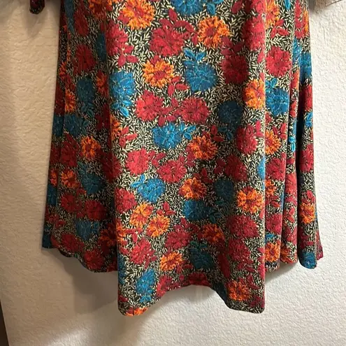 LuLaRoe #271 , floral baby doll printed top Size XXS