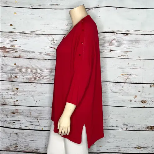 Catherines NWT Size 4X 30/32 Red V