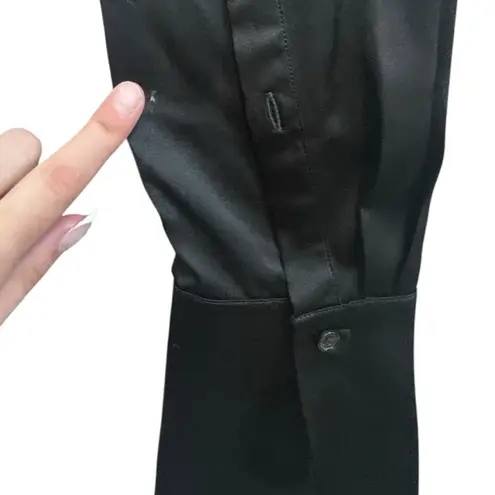 Revolve NICHOLAS Black Long Sleeve Jumpsuit 100% Silk Size 2