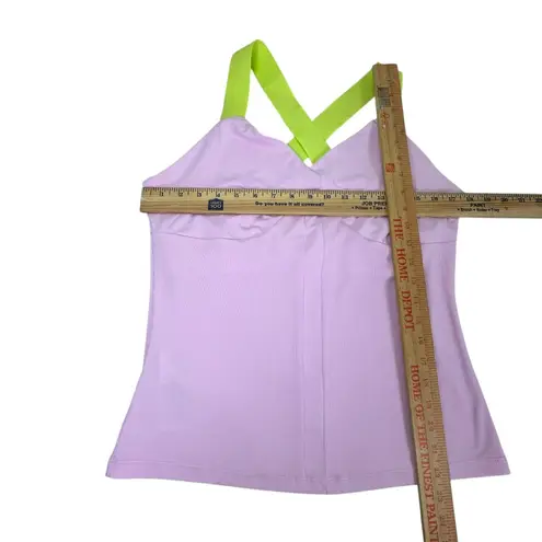 Original Penguin Pink Athletic Tank Top/Cami Size M NWT Neon Green Cross-Back