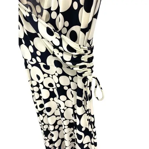 Maggy London Womens Dress Size Medium Black White Stretch Career Business