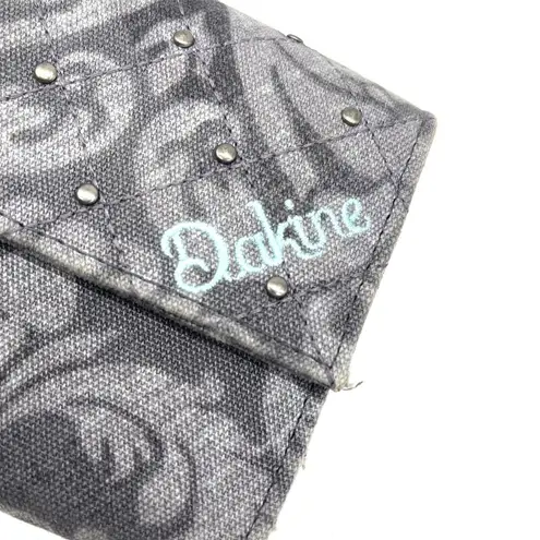 Dakine  Long Wallet Rectangular Gray Filigree Feminine Surf Beachy Retro Classic