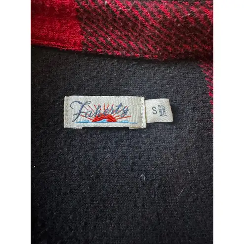 Faherty Women’s Buffalo Plaid Shirt Red & Black Size S