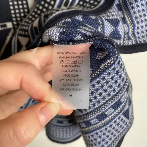 Peruvian Connection NWT XL/XXL Sulawesi Top Geometric Print Knit Cotton - Image 7