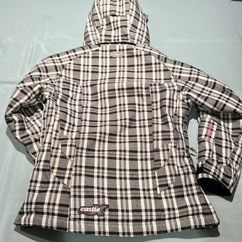 Women’s CastleX Ski Snowboard Jacket Black and White S