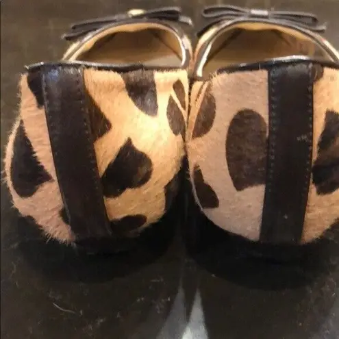 Belle classical series heart Cheetah print flats Size 7