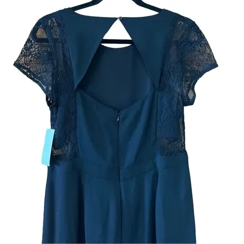 19 Cooper Black Lace Short Sleeve Jumpsuit XL NWT