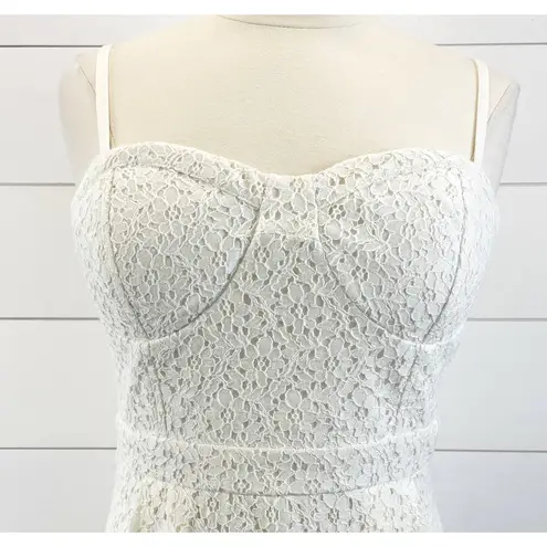 American Eagle  Womens Dress Sz 12 Corset‎ Eyelet Lace Coquette Cottagecore Party