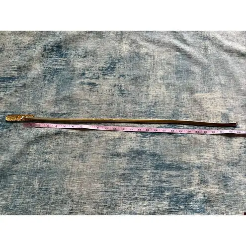 Vintage Gold Tone Snake Wheat Stretch Dress Belt Gold