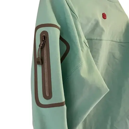 Sħerpa adventure gear rain slick women’s jacket blue size small zipup waterproof