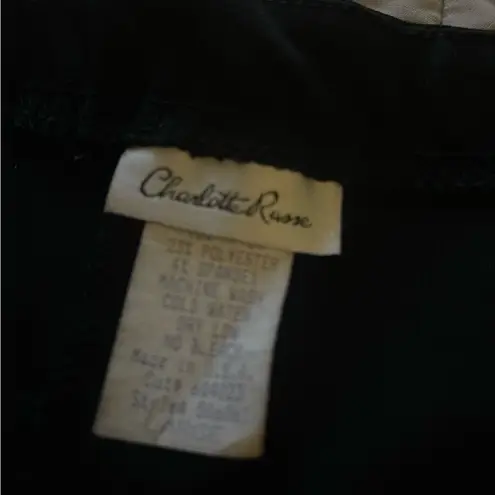 Vintage 90's Charlotte Russel Black Ankle Pants Stretch Juniors Large Y2K Size undefined