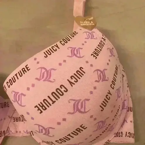 Juicy Couture  Sleek & Smooth Bra Pink NWT Size 40C
