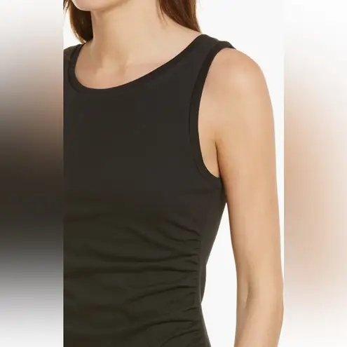Treasure & Bond NWOT Sleeveless black side ruched dress XXS