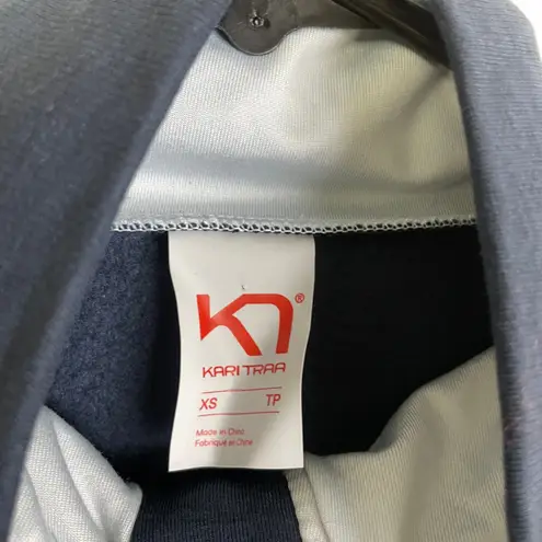 Kari Traa Jacket Womens XS Blue Full Zip Midlayer Marin Outdoors Wool Blend *