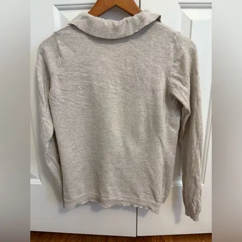 ZARA  Knit Ruffle Cardigan Button Down Sweater size Medium