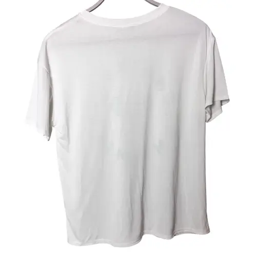 Green Envelope Women's Short Sleeve White Tennis Club Miami Graphic T