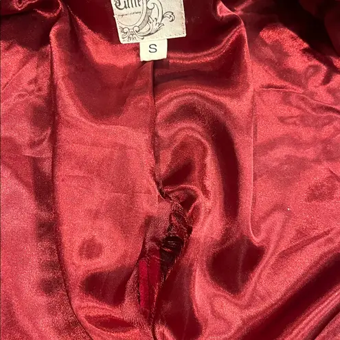 Julie Billiart Tulle wool blend buffalo plaid toggle hooded coat jacket S