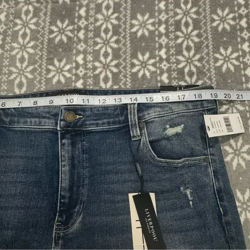 NWT Stitch Fix Liverpool Kennedy Crop Straight In Kennedy Wash Size 16/33 Tall Blue