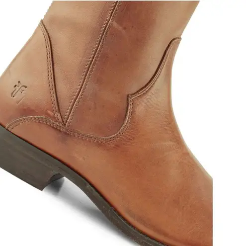 Frye  Leather Inside Zip Tall Boots in Cognac, Size 5 NEW in Box $378 - Image 6