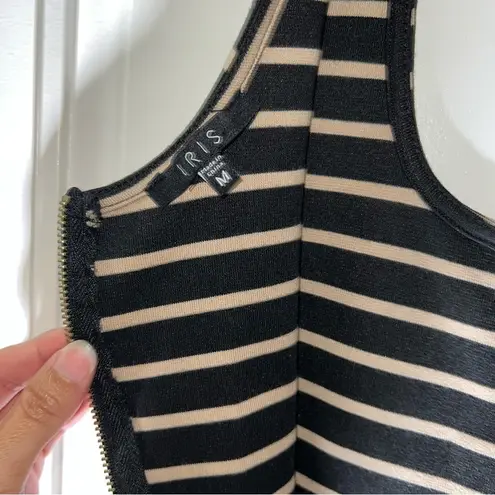 Iris  bodycon striped tank dress size medium