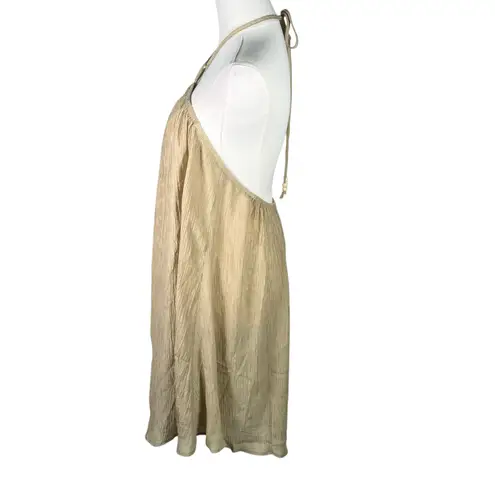 Cupshe  Dijon Halterneck Tent Mino Dress LargeCoverup Summer Beach Vacation‎ New