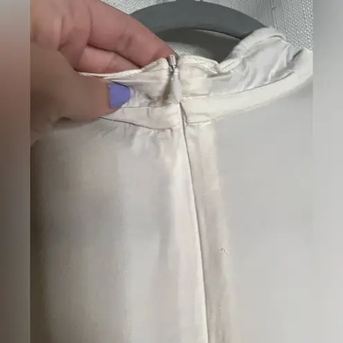 Sandro Paris White Courbe Studded Blouse Medium