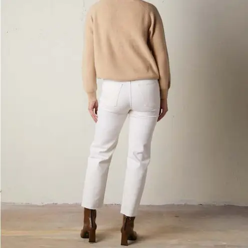 RE/DONE 70s High Rise Stove Pipe Jean in Vintage White Size 25 - Image 3