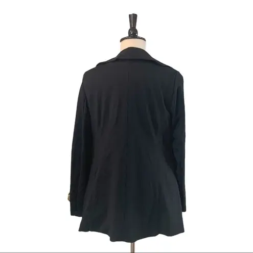 Christopher & Banks Ruffle Front Black Blazer Long Sleeve Women's Size 1X Plus