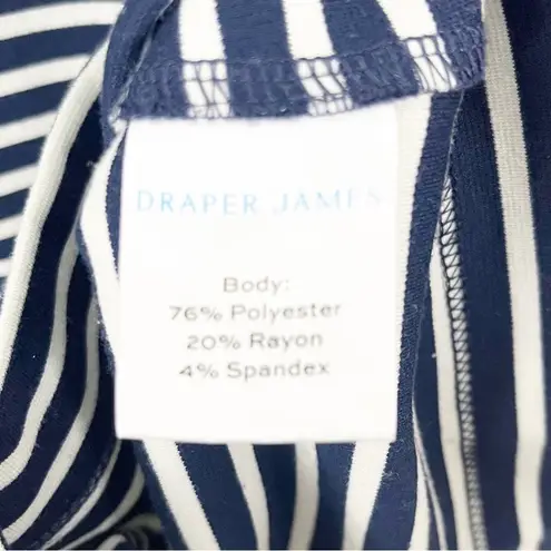Draper James Presley Ponte Navy And White Striped Dress, Size XXL