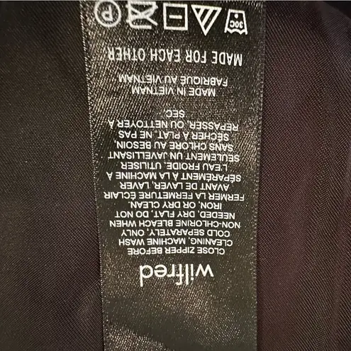 Wilfred Aritzia Melina Vegan Leather Cropped Pants Womens 16 Black High-Waisted