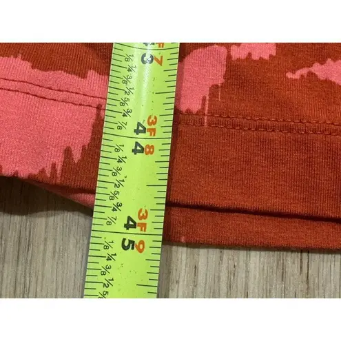 Anthropologie Nicolette Hot Pink & Red Print Midi Dress Corey Lynn Calter Sz S Orange