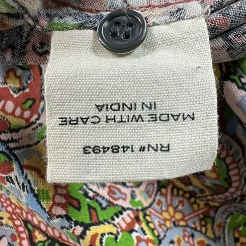 DOEN Annabella Top in Museo Paisley Print Silk Blouse Neck Tie