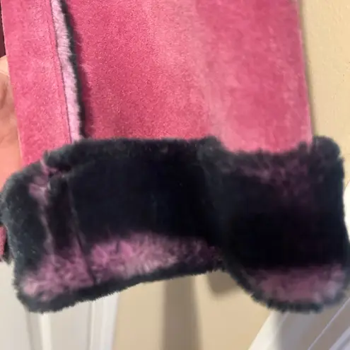 Newport News NWOT  Suede Pink Patchwork Jacket, Size XL