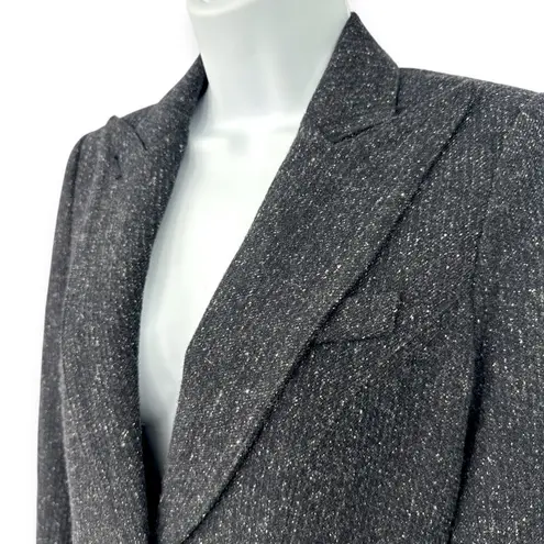 SMYTHE | 4 | Navy Boucle Wool Silk Cashmere Blend Gold Eagle 2