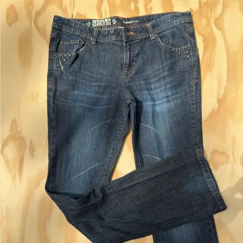 Mossimo Supply co Low Rise Straight Leg Jeans Women’s Size 13 Blue Denim