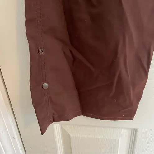 prAna Hiking Pants Convertible Roll Up Brown Outdoor Casual Size L Gorpcore